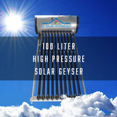 SA Solar 100 Liter High Pressure Solar Geyser