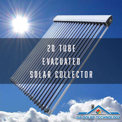 SA Solar Technology 20 Tube Evacuated Solar Collector
