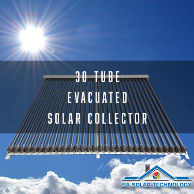 SA Solar Technology 30 Tube Evacuated Solar Collector